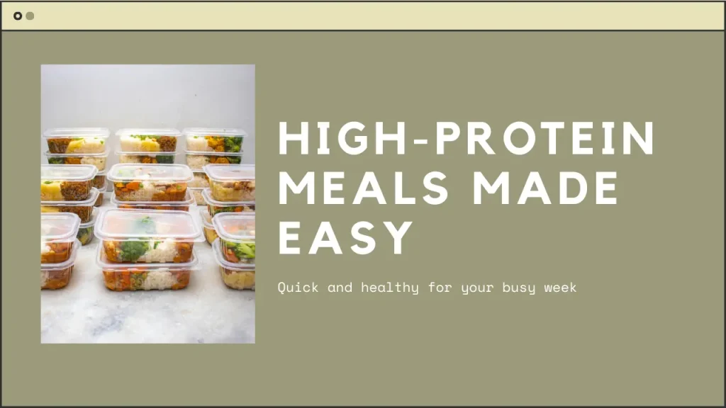 High-Protein Meal Prep for Busy Professionals